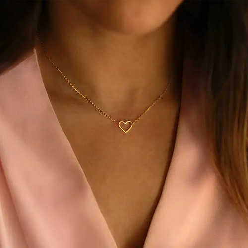 Amara Gold Heart Necklace
