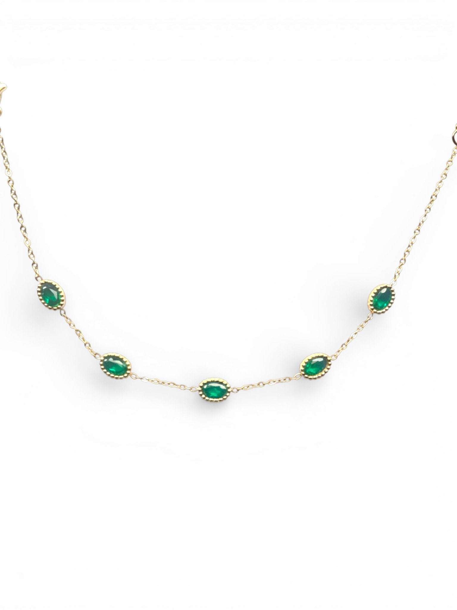 Green gem bracelet - Hansel Grace