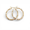 Twisted hoop earring - Hansel Grace